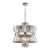 Lampa sufitowa wisząca żyrandol AURELIA CHROME 12xE14 ML0406 Milagro 12x E14 54cm nowoczesna oprawa oświetleniowa okrągła kryształy kryształ chrom zwis Inspiracje Premium
