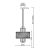 Lampa sufitowa wisząca żyrandol MARGOT GOLD 6xE14 ML0407 Milagro 6x E14 43cm nowoczesna oprawa oświetleniowa okrągła kryształy kryształ złoty złota zwis Inspiracje Premium
