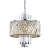 Lampa sufitowa wisząca żyrandol MARGOT CHROME 6xE14 ML0408 Milagro 6x E14 43cm nowoczesna oprawa oświetleniowa okrągła kryształy kryształ chrom zwis Inspiracje Premium