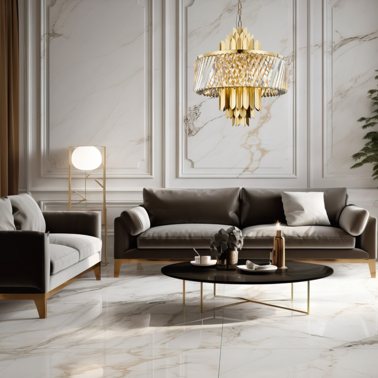 Lampa sufitowa wisząca żyrandol MARGOT GOLD 9xE14 ML0409 Milagro 9x E14 55cm nowoczesna oprawa oświetleniowa okrągła kryształy kryształ złoty złota zwis Inspiracje Premium