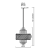 Lampa sufitowa wisząca żyrandol MARGOT GOLD 9xE14 ML0409 Milagro 9x E14 55cm nowoczesna oprawa oświetleniowa okrągła kryształy kryształ złoty złota zwis Inspiracje Premium