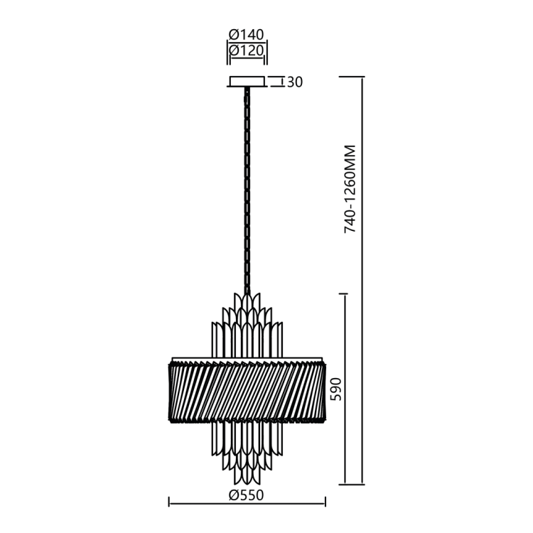 Lampa sufitowa wisząca żyrandol MARGOT GOLD 9xE14 ML0409 Milagro 9x E14 55cm nowoczesna oprawa oświetleniowa okrągła kryształy kryształ złoty złota zwis Inspiracje Premium