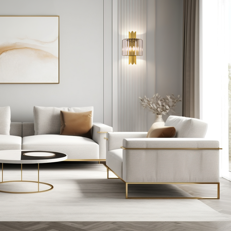 Lampa ścienna Kinkiet MARGOT GOLD 2xE14 ML0411 Milagro 2x E14 nowoczesna oprawa oświetleniowa okrągła kryształy kryształ szkło złoty złota podwójny Inspiracje Premium