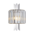 Lampa ścienna Kinkiet MARGOT CHROME 2xE14 ML0412 Milagro 2x E14 nowoczesna oprawa oświetleniowa okrągła kryształy kryształ szkło chrom podwójny Inspiracje Premium