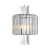 Lampa ścienna Kinkiet MARGOT CHROME 2xE14 ML0412 Milagro 2x E14 nowoczesna oprawa oświetleniowa okrągła kryształy kryształ szkło chrom podwójny Inspiracje Premium