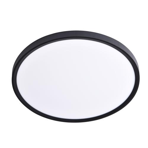 Plafoniera Plafon MAQ 40W 3CCT Czarny ML0441 Milagro do łazienki salonu sypialni korytarza jadalni oprawa lampa sufitowa nowoczesna oświetleniowa czarny czarna barwa zmienna zimna neutralna biała dzienna ciepła Inspiracje Premium