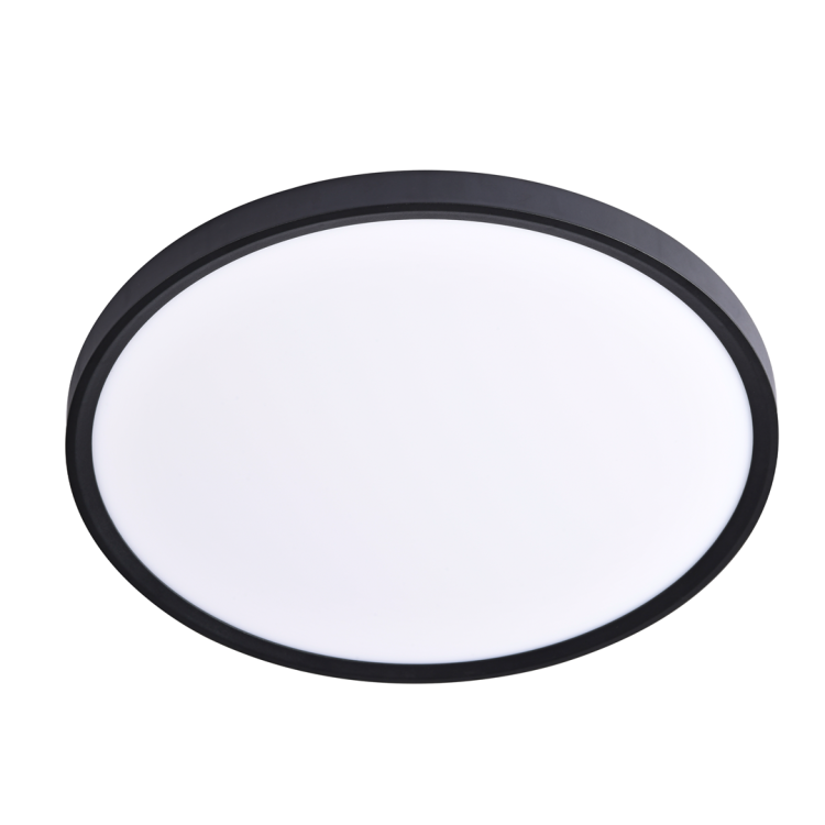 Plafoniera Plafon MAQ 40W 3CCT Czarny ML0441 Milagro do łazienki salonu sypialni korytarza jadalni oprawa lampa sufitowa nowoczesna oświetleniowa czarny czarna barwa zmienna zimna neutralna biała dzienna ciepła Inspiracje Premium