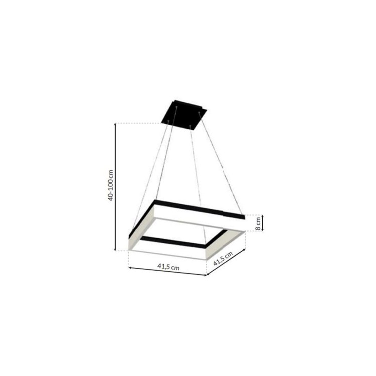 LAMPA WISZĄCA NERO 32W LED ML081 Milagro