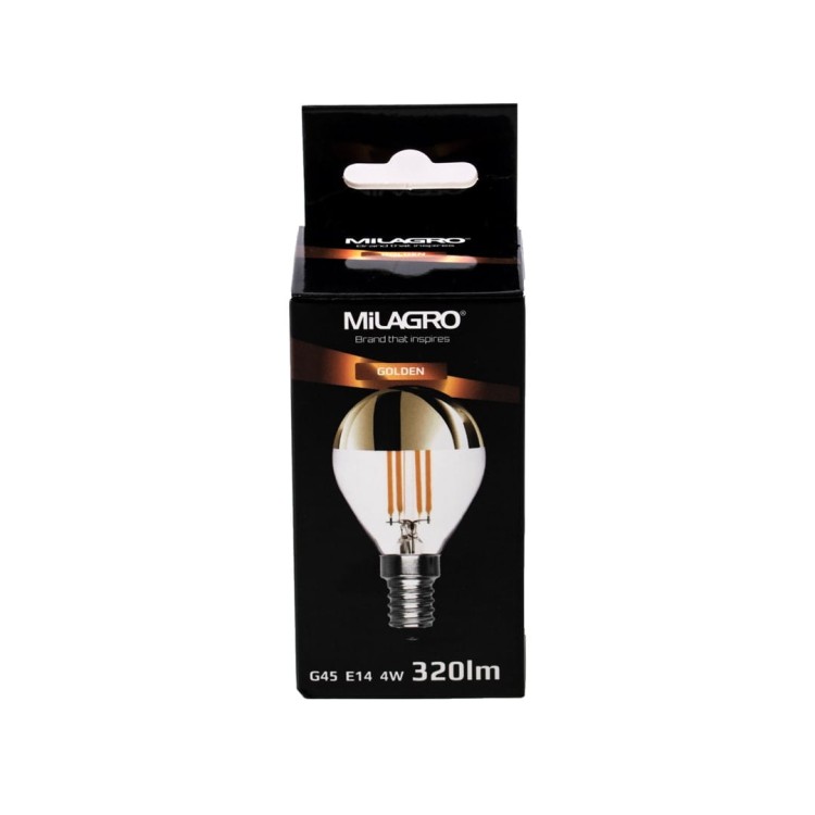 Żarówka Filamentowa LED 4W G45 E14 2700K TOP GOLD ML1366 Milagro