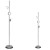 LAMPA STOJĄCA ELLIPSE 15W LED ML177 Milagro