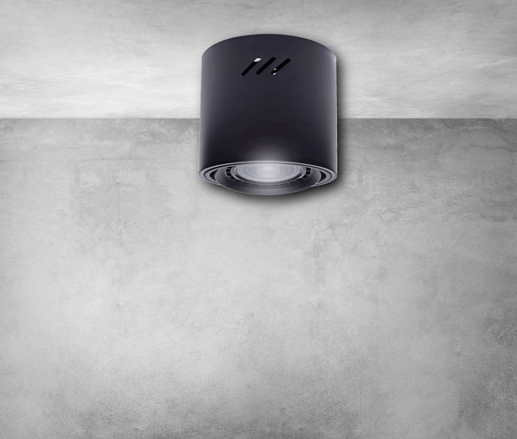 LAMPA SUFITOWA TUBO BLACK 1xAR111 (BEZ ŻARÓWKI) ML227 Milagro