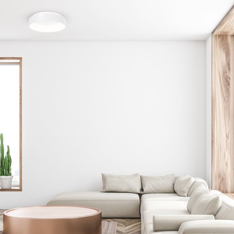 Plafoniera Plafon OHIO WHITE 24W LED 450mm ML232 Milagro do sypialni korytarza jadalni oprawa lampa sufitowa nowoczesna oświetleniowa biała biały barwa neutralna biała dzienna Inspiracje Premium