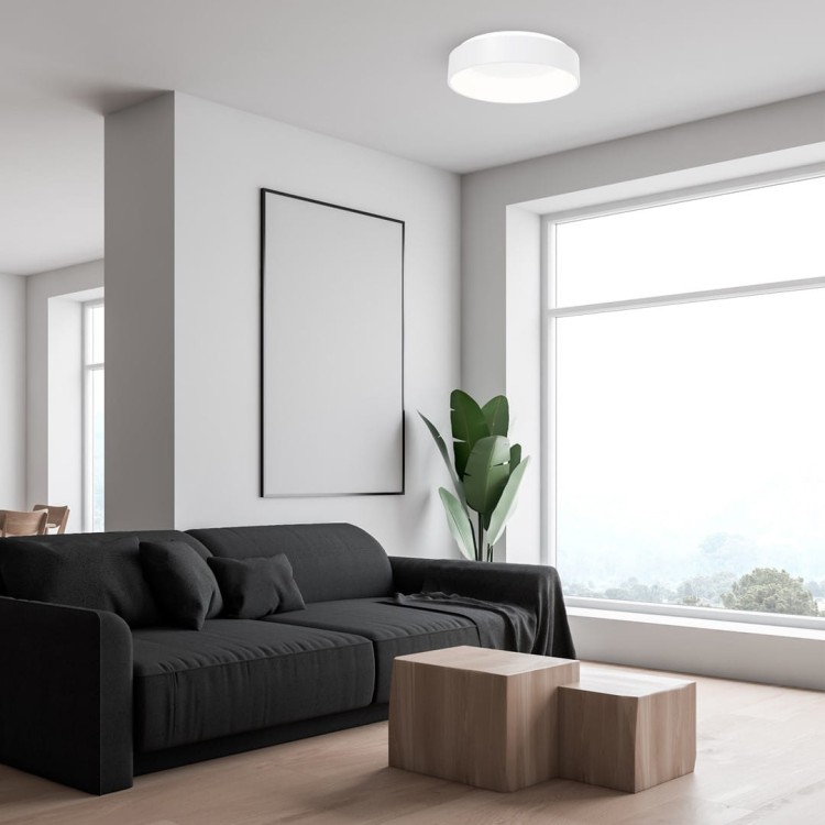 Plafoniera Plafon OHIO WHITE 24W LED 450mm ML232 Milagro do sypialni korytarza jadalni oprawa lampa sufitowa nowoczesna oświetleniowa biała biały barwa neutralna biała dzienna Inspiracje Premium