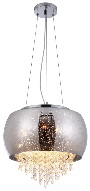 Lampa sufitowa wisząca żyrandol STARLIGHT 3xE14 ML241 Milagro 3x E14 nowoczesna oprawa oświetleniowa okrągła kryształy kryształ szkło chrom zwis Inspiracje Premium