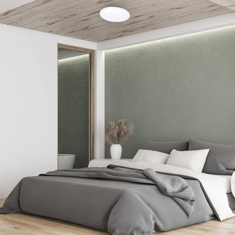 Plafoniera Plafon SIENA 25W LED 350mm + pilot ML262 Milagro z pilotem salonu sypialni korytarza jadalni oprawa lampa sufitowa nowoczesna oświetleniowa chrom barwa zmienna zimna neutralna biała dzienna ciepła Inspiracje Premium