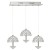 LAMPA WISZĄCA VENUS 3x5W LED ML315 Milagro
