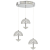 LAMPA WISZĄCA VENUS  3x5W LED ML316 Milagro