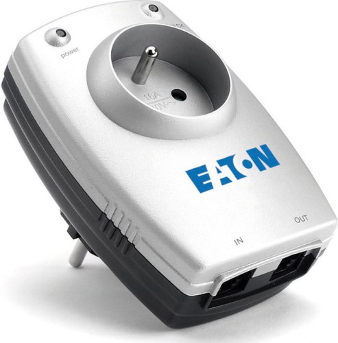 Gniazdo z ochroną przepięciową Protection Box 1GN + TEL 230V 129852 Moeller Eaton