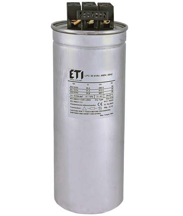 Kondensator CP LPC 30 kVAr 440V 50Hz 004656765 ETI