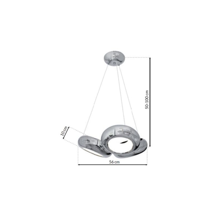 LAMPA WISZĄCA MERCURIO 36W LED ML329 Milagro