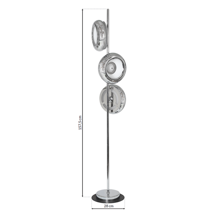 LAMPA STOJĄCA MERCURIO 36W LED ML333 Milagro
