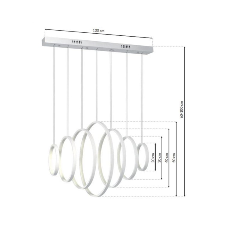 LAMPA WISZĄCA VERTIGO 96W LED ML335 Milagro