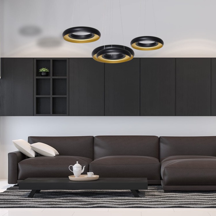 LAMPA WISZĄCA RONDO NERO 36W LED ML354 Milagro