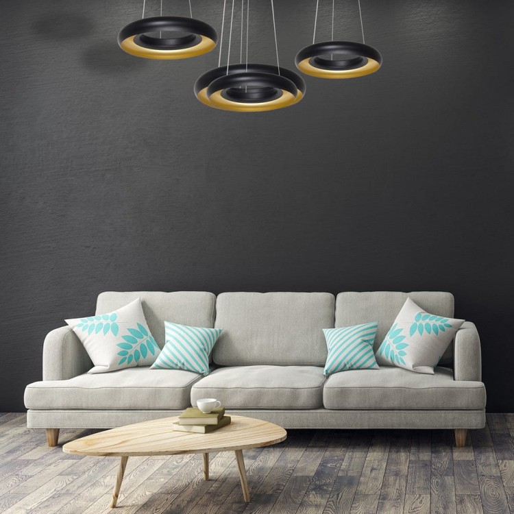 LAMPA WISZĄCA RONDO NERO 36W LED ML354 Milagro