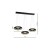 LAMPA WISZĄCA RONDO NERO 36W LED ML354 Milagro