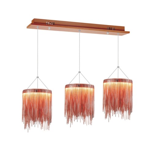 LAMPA WISZACA CASCATA COPPER 54W LED ML3799 Milagro