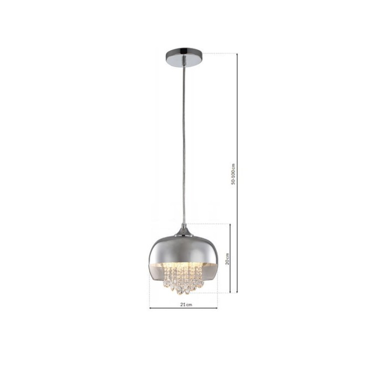 Lampa Wisząca LUNA 1xE14 LED ML3802 Milagro