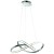 Lampa sufitowa wisząca fale Industrialna Loft WISZĄCA CAPPIO 36W LED ML3806 Milagro 4000K 60cm nowoczesna oprawa oświetleniowa wyginana metal żyrandol chrom zwis Inspiracje Premium