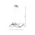 Lampa sufitowa wisząca fale Industrialna Loft WISZĄCA CAPPIO 36W LED ML3806 Milagro 4000K 60cm nowoczesna oprawa oświetleniowa wyginana metal żyrandol chrom zwis Inspiracje Premium