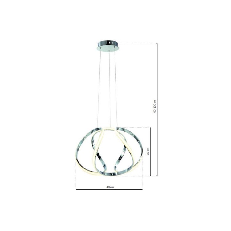 LAMPA WISZĄCA GLOBE 50W LED ML3808 Milagro
