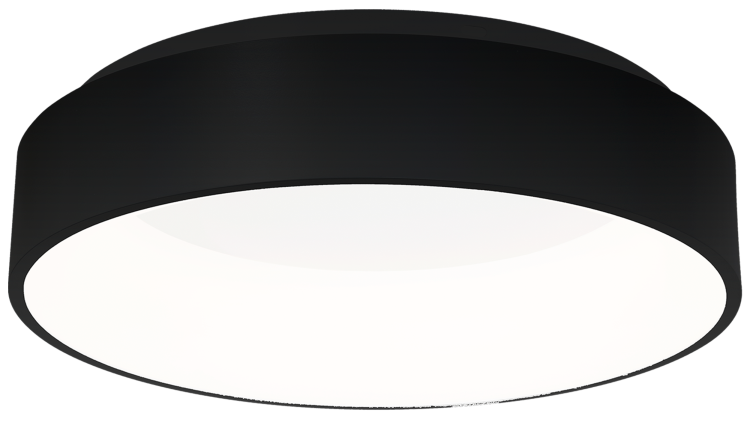 Plafoniera Plafon OHIO BLACK 24W LED 450mm ML3832 Milagro do sypialni korytarza jadalni oprawa lampa sufitowa nowoczesna oświetleniowa czarna czarny barwa neutralna biała dzienna Inspiracje Premium