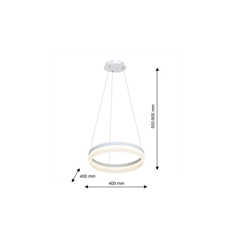 LAMPA WISZĄCA RING 24W LED ML405 Milagro