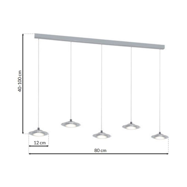 LAMPA WISZĄCA ELLIPSE 25W LED ML415 Milagro