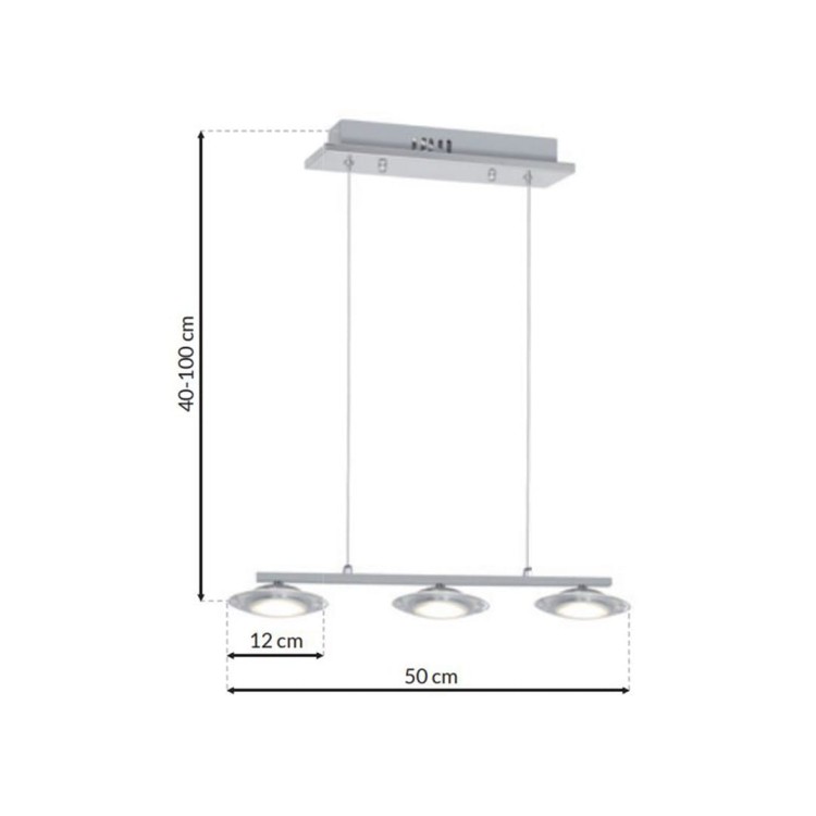 LAMPA WISZĄCA ELLIPSE 15W LED ML416 Milagro