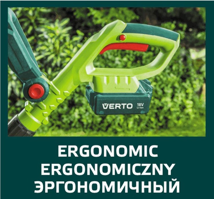 Kosa Podkaszarka Akumulatorowa VES 2x18V szerokość koszenia 250 mm Li-Ion 52G549 Verto