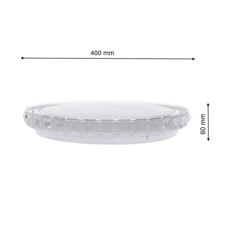 Plafon LAYLA 33W LED O400mm Ściemnialny+ Pilot ML4221 Milagro