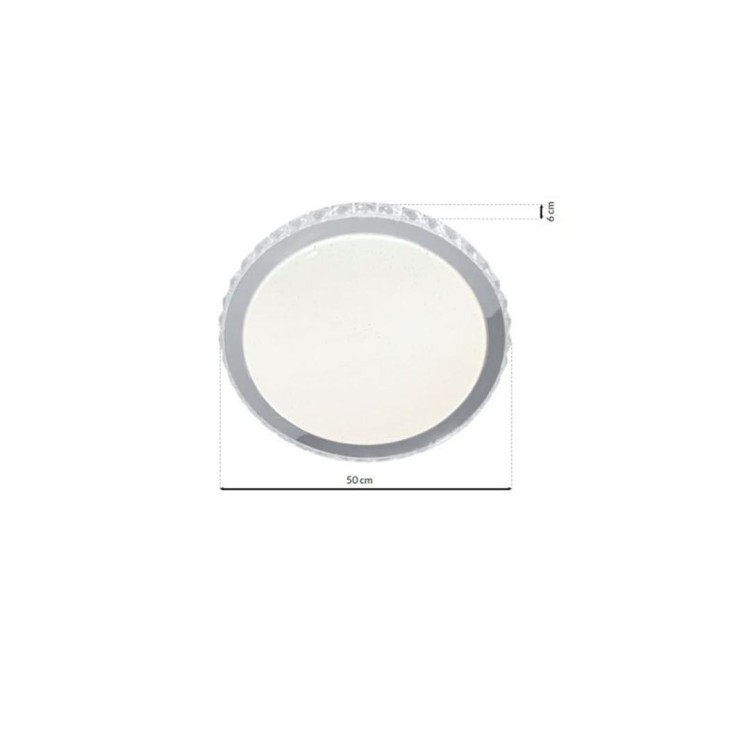 Plafon LAYLA 50W LED O500mm Ściemnialny+ Pilot ML4222 Milagro