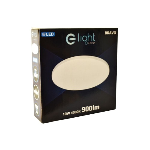 Plafoniera Plafon BRAVO 10W LED 260mm ML4266 Milagro do sypialni korytarza jadalni oprawa lampa sufitowa nowoczesna oświetleniowa chrom barwa neutralna biała dzienna Inspiracje Premium