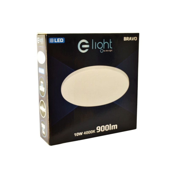 Plafoniera Plafon BRAVO 10W LED 260mm ML4266 Milagro do sypialni korytarza jadalni oprawa lampa sufitowa nowoczesna oświetleniowa chrom barwa neutralna biała dzienna Inspiracje Premium