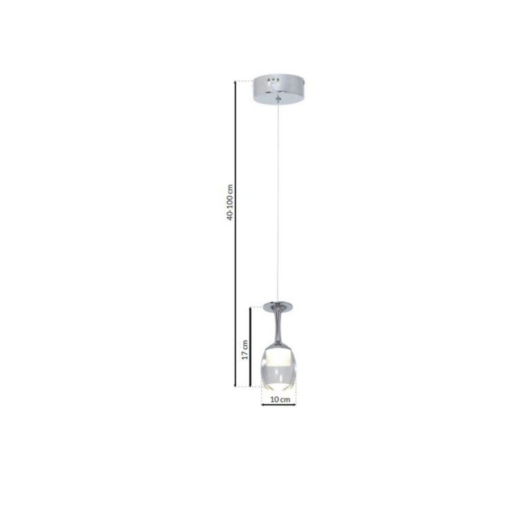 LAMPA WISZĄCA COPPA 1x5W LED ML436 Milagro