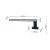 Kinkiet SHINE BLACK 45cm 11W LED ML4380 Milagro