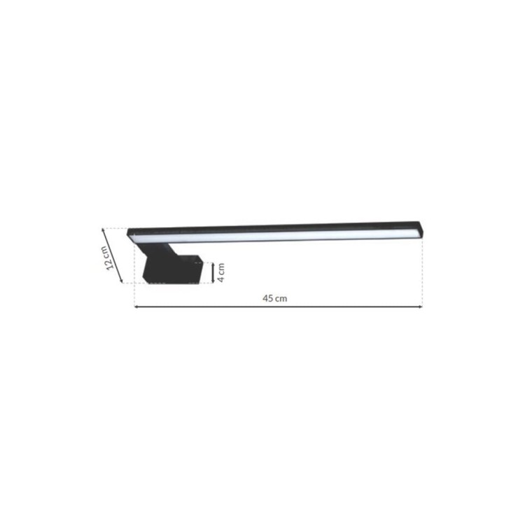 Kinkiet SHINE BLACK 45cm 11W LED ML4381 Milagro
