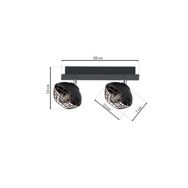 Lampa sufitowa LOGAN 2xE14 ML4610 Milagro