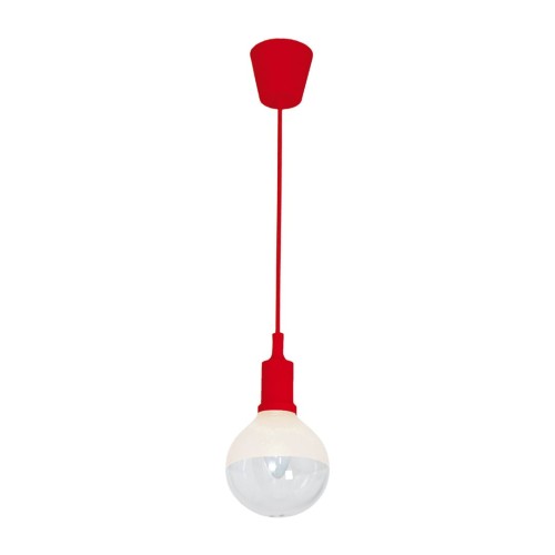 LAMPA WISZĄCA BUBBLE RED 5W E14 LED CZERWONA ML462 Milagro