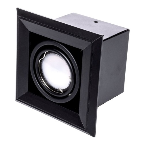 LAMPA PODTYNKOWA BLOCCO CZARNA 1x7W GU10 LED ML472 Milagro