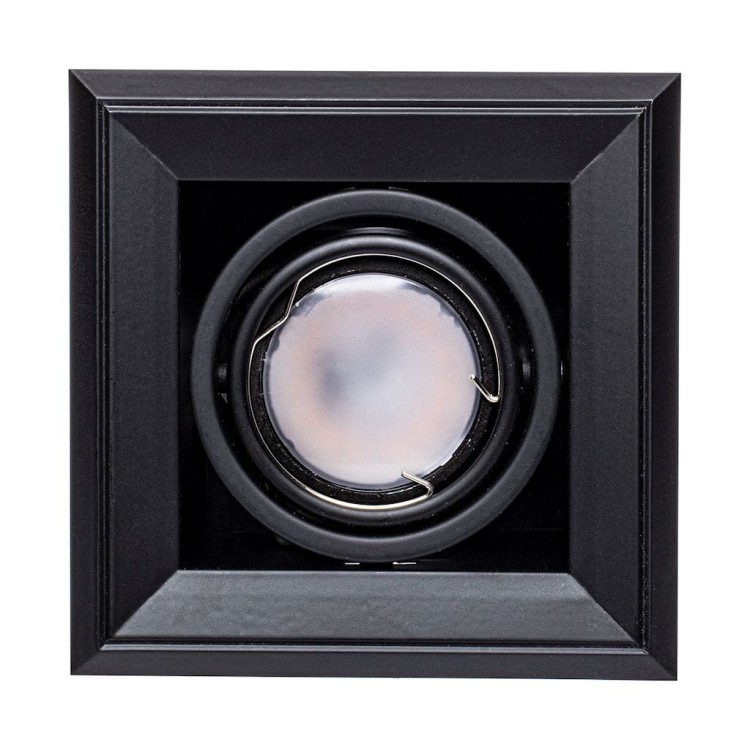 LAMPA PODTYNKOWA BLOCCO CZARNA 1x7W GU10 LED ML472 Milagro